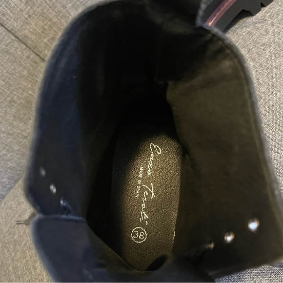 Enzo Tesoti Black Leather Women’s Boots Sz 38 NWT - Picture 8 of 9